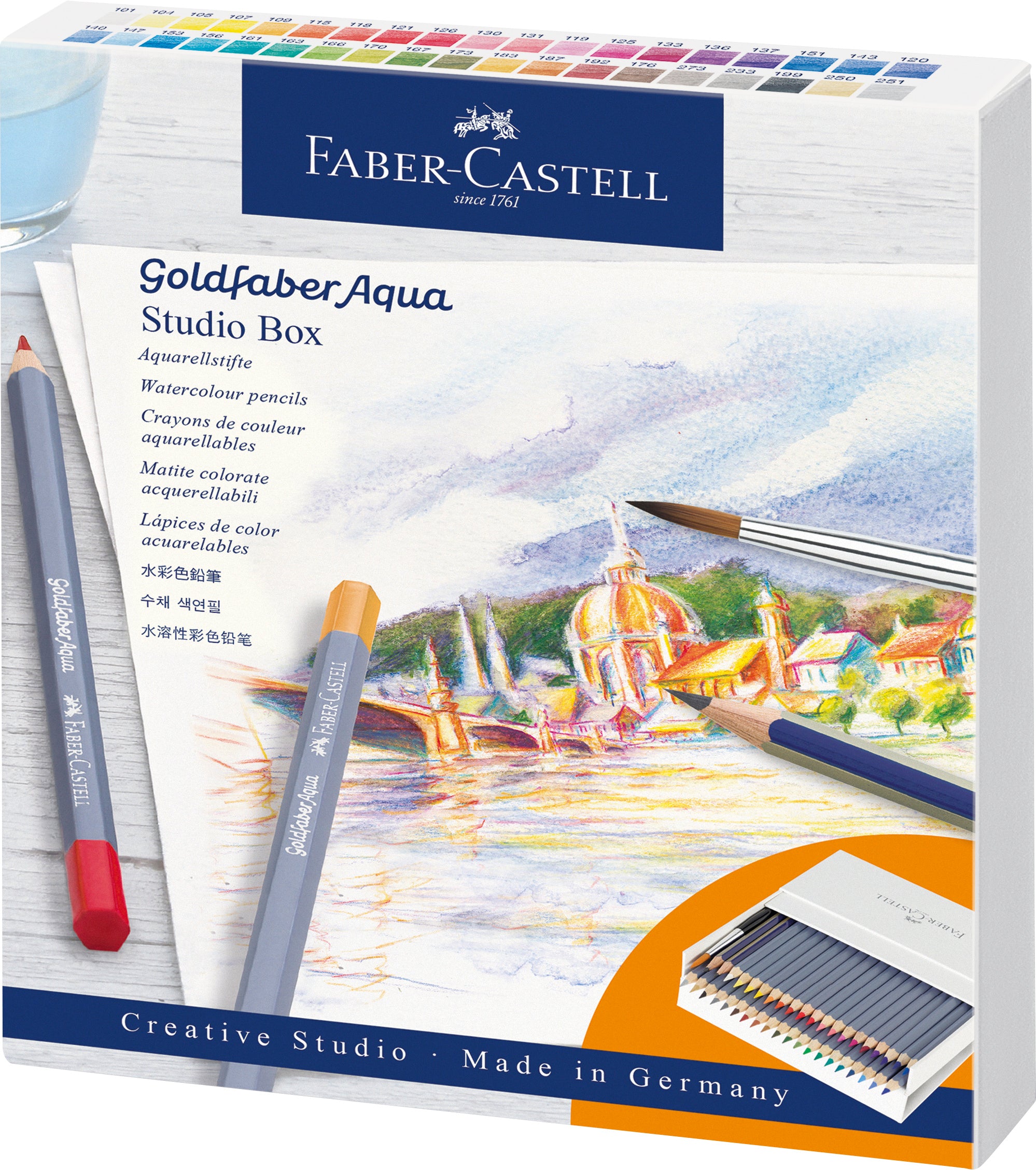 CREIOANE COLORATE AQUARELLE 38+2 CULORI GOLDFABER STUDIO FABER CREIOANE COLORATE AQUARELLE 38+2 CULORI GOLDFABER STUDIO FABER